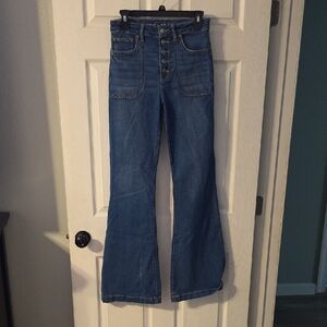 American Eagle Outfitters Classic Blue Wide Leg Jeans